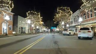 Anderson, South Carolina At Night 4K