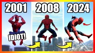 Evolution of SPIDER-MAN in GTA Games (2001 → 2024)