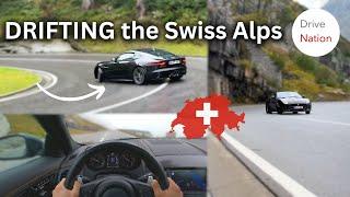 LOUD Jaguar F-Type DRIFT the Swiss Alps | 4K POV | DriveNation