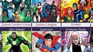 Superhero Teams and their Leaders ~ Marvel & DC