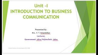 Introduction to Business Communication