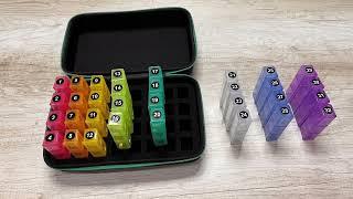 Pill Holder with Hard Shell Travel case