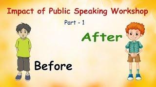 Public Speaking Class for kids - Improvement seen - 1