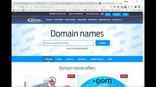 Registering a domain name via Fasthosts