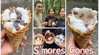 Campfire  S'mores Cones! | Janet and Kate