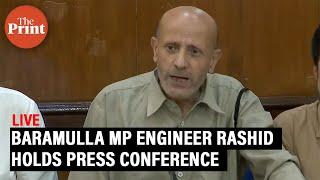 LIVE: Baramulla MP Engineer Rashid holds press conference