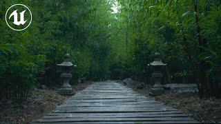 Virtual Bamboo Grove | UE5 [4K]