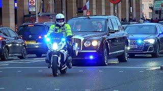 SEG Police escort Emir of Qatar to Westminster Abbey and Houses of Parliament