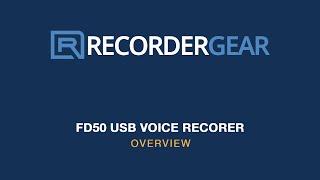 RecorderGear FD50 USB Flash Drive Voice Activated Recorder, 25-Day Battery, Audio Recording Device