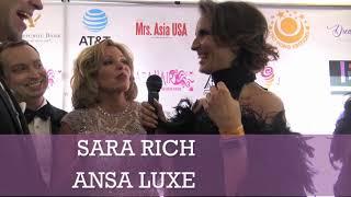 ANSA Luxe interview by anna petrova at Luxury Gala 2019