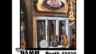 Kala Brand Music Co.Booth at NAMM 2014 - New Ukulele and U•BASS models