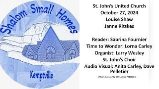 St. John's United Church - Kemptville, Ontario Live Stream