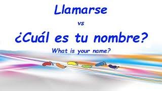 Let's Learn Spanish TV: Llamarse vs Cuáles tu Nombre