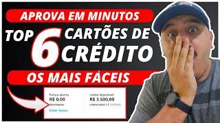 LIBERA NA HORA! TOP 6 CARTÕES DE CRÉDITO FÁCIL APROVAÇÃO.