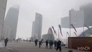 Snow in La Défense, Paris - La Neige à La Défense, Grand Paris - الثلج في باريس #snow #paris #europe