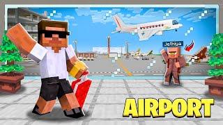 MY FIRST FLIGHT WITH VILLAGER IN MINECRAFT ..️
