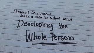 Developing the Whole Person