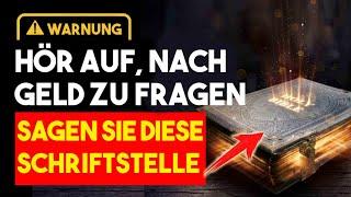 DAS STÄRKSTE GEBET DER BIBEL FÜR EIN FINANZIELLES WUNDER DES ÜBERFLUSSES