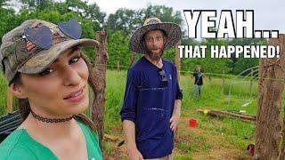 Today Started Out REALLY Crappy.. But It DID Get Better| Helping Friends Build Their Cabin Homestead