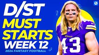 Defense (D/ST) Start Em / Sit Em - Fantasy Football Week 12