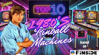 PINSIDE'S TOP 10 PINBALL MACHINES of the 1980s (based on user ratings)