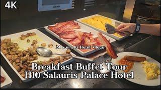 BREAKFAST BUFFET TOUR H10 Salauris Palace Hotel , Spain || Hotel Vlogs || MamaG