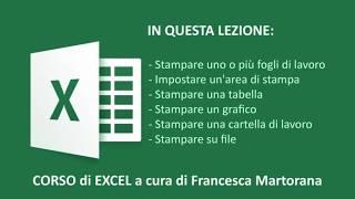 EXCEL tutorial 9: Gestire la stampa in Excel