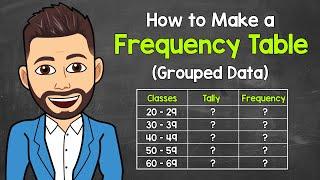 How to Make a Grouped Frequency Table (Grouped Frequency Distribution Table) | Math with Mr. J