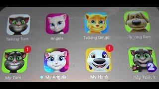 Talking Tom Vs Angela Vs Ginger Vs Ben Vs My Tom Vs My Angela Vs My Hank Vs My Tom 2