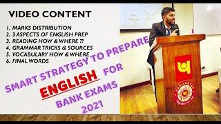 Smart Strategy for English | Pre + Mains | Bank Exams 2021 | Ravi Sharma (Bank PO)