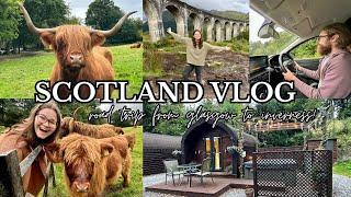 SCOTLAND TRAVEL VLOG: highland cows, harry potter bridge, and the cutest airbnb!