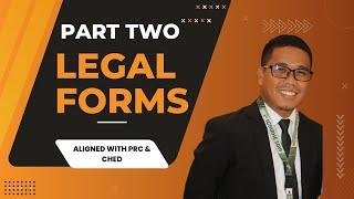 Legal Forms | Part Two