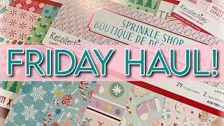 10/4/24 Friday HAUL ~ NEW Christmas paper pads from Michael’s! 