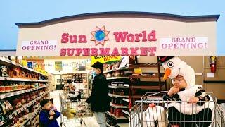 Shopping at the Sun World SUPERMARKET