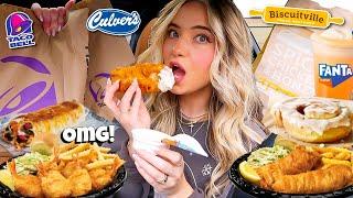 Eating ONLY Fast Food Items I've NEVER TRIED BEFORE For 24 HOURS!