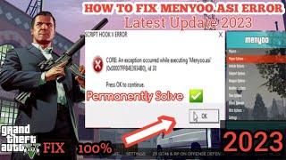 How to FIX "Menyoo.asi" error permanently Latest 2023  #gta5 #gaming