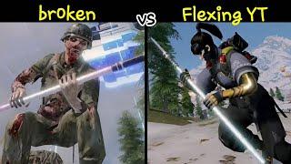 flexing yt vs broken l intense codm fight