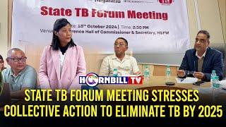 STATE TB FORUM MEETING STRESSES COLLECTIVE ACTION TO ELIMINATE TB BY 2025