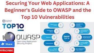 Securing Your Web Applications: A Beginner's Guide to OWASP and the Top 10 Vulnerabilities