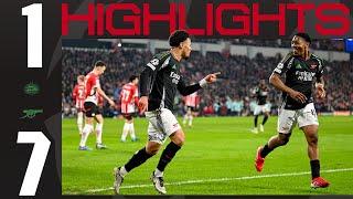 UCL HIGHLIGHTS | PSV vs Arsenal (1-7) | Timber, Nwaneri, Merino, Odegaard, Trossard, Calafiori 