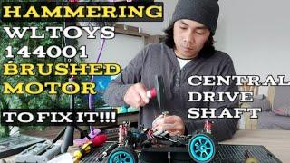 Wltoys 144001 Upgrade Central drive shaft fixing issue Misaligned Brushed motor | tagalog | pinoy RC