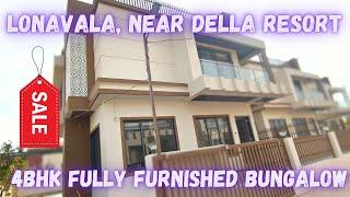 4BHK Fully Furnished Independent Bungalow for Sale at Lonavala | Private Garden and Swimming Pool