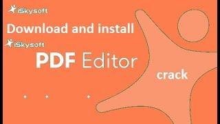 #3 How to download ,install and crack iSkysoft PDF Editor professional software ll by technopedia