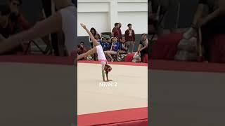 Gimnasia artística. Evolución de nivel 1 a 3. #gimnasiaartistica #gimnastics #paris2024 #gymnast