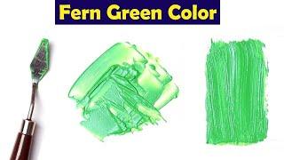 What Color Make Fern Green - Mix Acrylic Colors