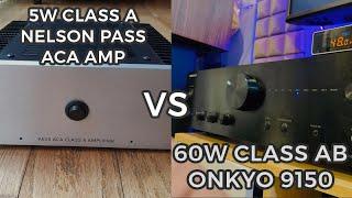 Nelson Pass Class A vs Class AB amplifier (3-song comparison)