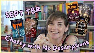 Sept TBR - No descriptions just vibes - New mic! #booktube