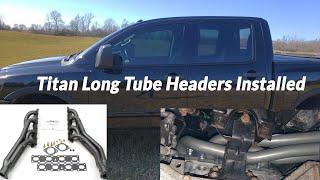 JBA Longtube Headers Installed on my Nissan Titan