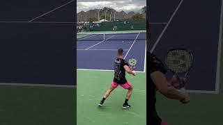 Fucsovics and Rune point  Indian Wells 2023