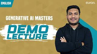 Generative AI Masters | Demo Lecture | Live Batch